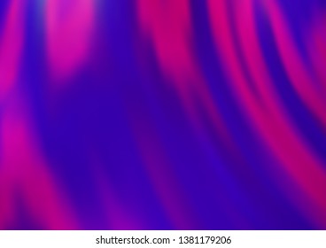 Light Purple vector pattern with bubble shapes. A vague circumflex abstract illustration with gradient. Marble design for your web site.