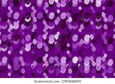 Light Purple vector pattern with bubble shapes. Colorful illustration in abstract marble style with gradient. A completely new marble design for your business.