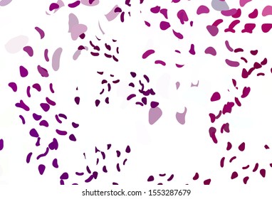Light Purple vector pattern with chaotic shapes. Simple colorful illustration with abstract gradient shapes. Best smart design for your business.