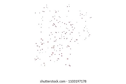 Light Purple vector pattern with christmas stars. Shining colored illustration with stars. The template can be used as a background.