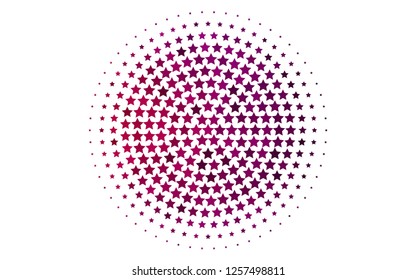 Light Purple vector pattern with christmas stars. Blurred decorative design in simple style with stars. The pattern can be used for wrapping gifts.