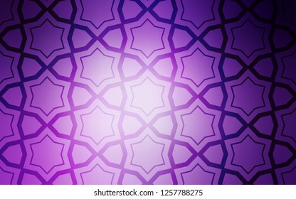 Light Purple vector pattern with christmas stars. Shining colored illustration with stars. Pattern for new year ad, booklets.