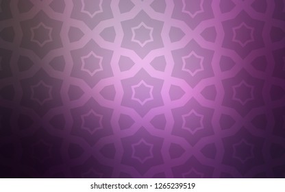 Light Purple vector pattern with christmas stars. Stars on blurred abstract background with gradient. Best design for your ad, poster, banner.