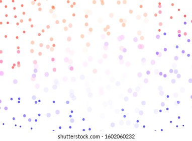 Light Purple vector pattern with christmas snowflakes. Glitter abstract illustration with crystals of ice. Template for a new year background.