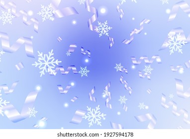 Light Purple vector pattern in Christmas style. Simple gradient illustration with Christmas attributes. Pattern for ads, poster, banner of books.