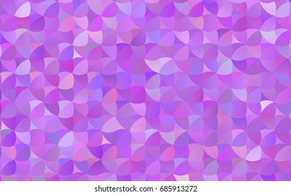 Light Purple vector pattern with colored spheres. Geometric sample of repeating circles on white background in halftone style.