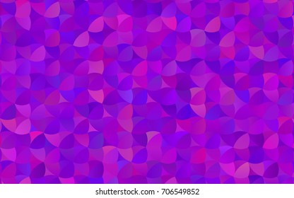 Light Purple vector pattern with colored spheres. Geometric sample of repeating circles on white background in halftone style.