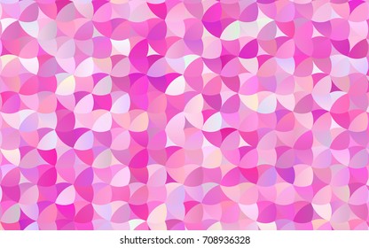Light Purple vector pattern with colored spheres. Geometric sample of repeating circles on white background in halftone style.
