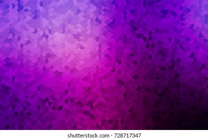 Light Purple vector pattern with colored spheres. Geometric sample of repeating circles on white background in halftone style.