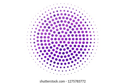 Light Purple vector pattern with colorful hexagons. Colorful hexagons on white backdrop. New template for your brand book.
