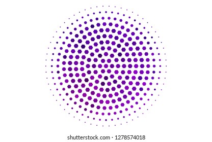 Light Purple vector pattern with colorful hexagons. Illustration with set of colorful hexagons. Pattern can be used for landing pages.