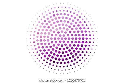 Light Purple vector pattern with colorful hexagons. Illustration of colored hexagons on white surface. New template for your brand book.