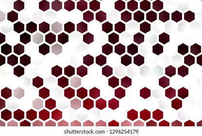 Light Purple vector pattern with colorful hexagons. Design in abstract style with hexagons. Pattern can for your ad, booklets.