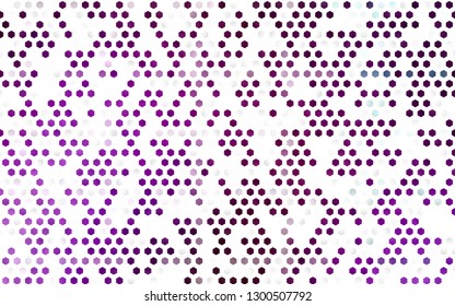 Light Purple vector pattern with colorful hexagons. Illustration with set of colorful hexagons. Pattern can for your ad, booklets.