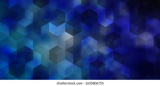Light Purple vector pattern with colorful hexagons. Abstract illustration with colorful hexagons. Pattern for your ad, booklets.