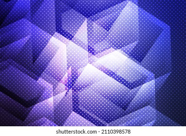 Light Purple vector pattern with colorful hexagons. Design in abstract style with hexagons. Design for your business advert.