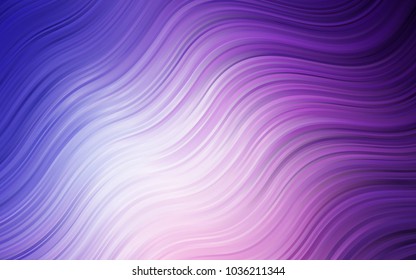 Light Purple vector pattern with curved circles. Geometric illustration in marble style with gradient.  Marble style for your business design.
