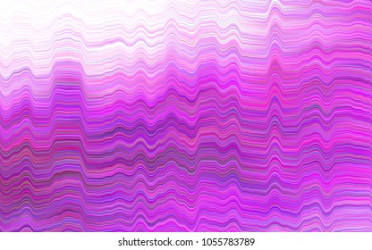 Light Purple vector pattern with curved circles. Creative illustration in halftone marble style with gradient. A completely new marble design for your business.