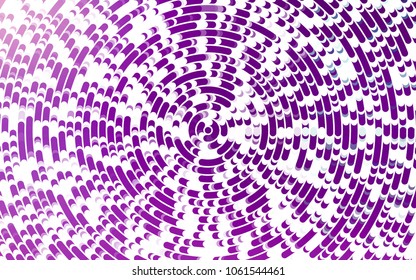 Light Purple vector pattern with curved circles. A completely new color illustration in marble style. A new texture for your  ad, booklets, leaflets.