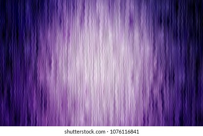 Light Purple vector pattern with curved circles. Colorful abstract illustration with gradient lines. A completely new memphis design for your business.