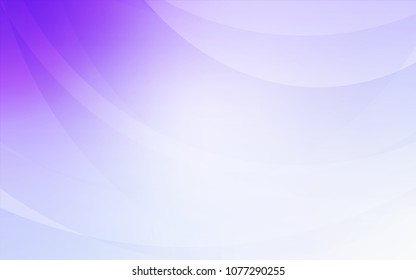 Light Purple vector pattern with curved circles. Geometric illustration in marble style with gradient.  The best blurred design for your business.