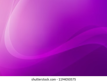 Light Purple vector pattern with curved circles. An elegant bright illustration with gradient. Brand new design for your ads, poster, banner.