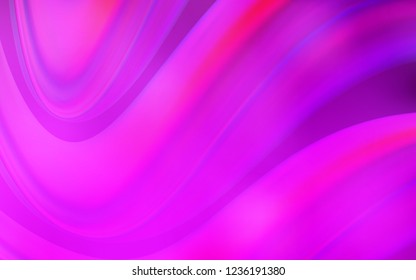Light Purple vector pattern with curved circles. Creative illustration in halftone marble style with gradient. A completely new memphis design for your business.