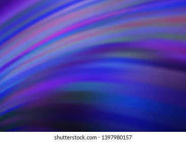 Light Purple vector pattern with curved circles. Creative illustration in halftone marble style with gradient. A completely new template for your business design.