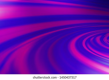Light Purple vector pattern with curved circles. A completely new color illustration in marble style. A completely new template for your business design.