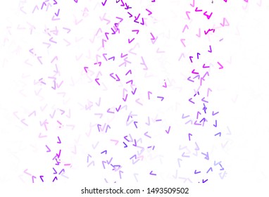 Light Purple vector pattern with curved lines. A shining illustration, which consists of curved lines. The best colorful design for your business.