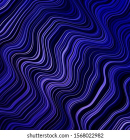Light Purple vector pattern with curves. Illustration in abstract style with gradient curved.  Pattern for websites, landing pages.