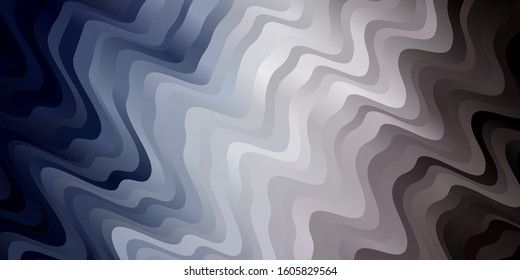 Light Purple vector pattern with curves. Colorful illustration in circular style with lines. Template for cellphones.