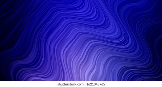 Light Purple vector pattern with curves. Illustration in abstract style with gradient curved.  Pattern for websites, landing pages.