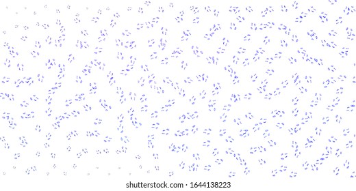 Light Purple vector pattern with feminism elements. Abstract illustration with a depiction of women's power. Elegant design for wallpapers.