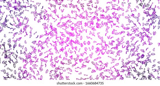 Light Purple vector pattern with feminism elements. Simple design in abstract style with women’s rights activism. Simple design for your web site.