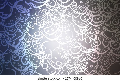 Light Purple vector pattern with fresh ingredients. Glitter abstract sketch with gourmet food. Doodle design for your business advert of cafes.