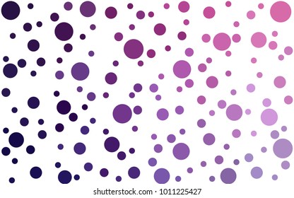 Light Purple vector pattern of geometric circle shapes. 