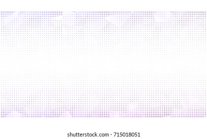 Light Purple vector pattern of geometric circle shapes. Colorful mosaic banner. Geometric background with colored disks.