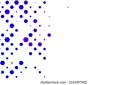 Light Purple vector pattern. Hexagonal template. Geometric sample. Repeating hexagon shapes. Brand-New texture for your design. Pattern can be used for background