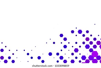 Light Purple vector pattern. Hexagonal template. Geometric sample. Repeating hexagon shapes. Brand-New texture for your design. Pattern can be used for background
