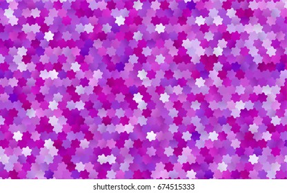 Light Purple vector pattern. Hexagonal template. Geometric sample. Repeating hexagon shapes. Brand-New texture for your design. Pattern can be used for background