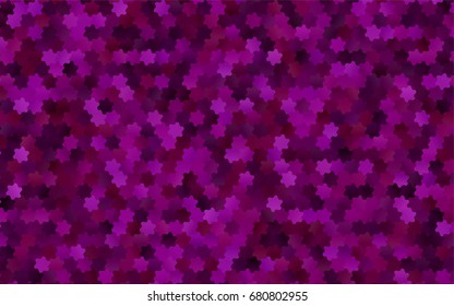 Light Purple vector pattern. Hexagonal template. Geometric sample. Repeating hexagon shapes. Brand-New texture for your design. Pattern can be used for background