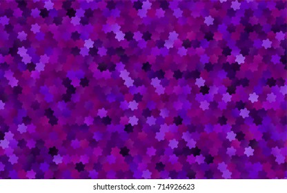 Light Purple vector pattern. Hexagonal template. Geometric sample. Repeating hexagon shapes. Brand-New texture for your design. Pattern can be used for background