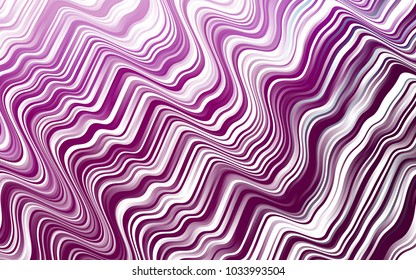 Light Purple vector pattern with lamp shapes. Colorful abstract illustration with gradient lines. Brand-new design for your ads, poster, banner.