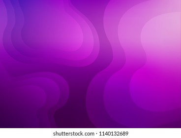 Light Purple vector pattern with lamp shapes. Blurred geometric sample with gradient bubbles.  A completely new template for your business design.