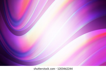 Light Purple vector pattern with lamp shapes. Shining illustration, which consist of blurred lines, circles. A new texture for your  ad, booklets, leaflets.