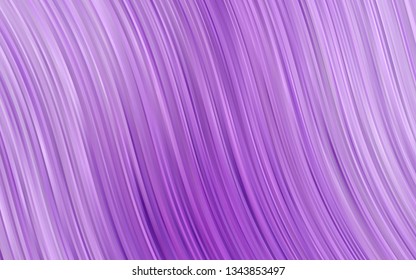 Light Purple vector pattern with lamp shapes. Glitter abstract illustration with wry lines. New composition for your brand book.