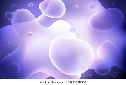 Light Purple vector pattern with lava shapes. An elegant bright illustration with gradient. Memphis style for your business design.