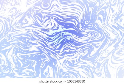 Light Purple vector pattern with lava shapes. Blurred geometric sample with gradient bubbles.  A completely new template for your business design.