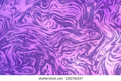 Light Purple vector pattern with lava shapes. Creative illustration in halftone marble style with gradient. The elegant pattern for brand book.